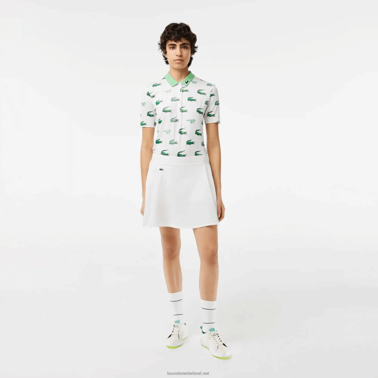 Lacoste sport ingebouwde korte golfrok 0828H2419 wit nieuw vrouwen
