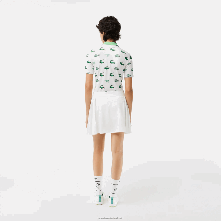 Lacoste sport ingebouwde korte golfrok 0828H2419 wit nieuw vrouwen