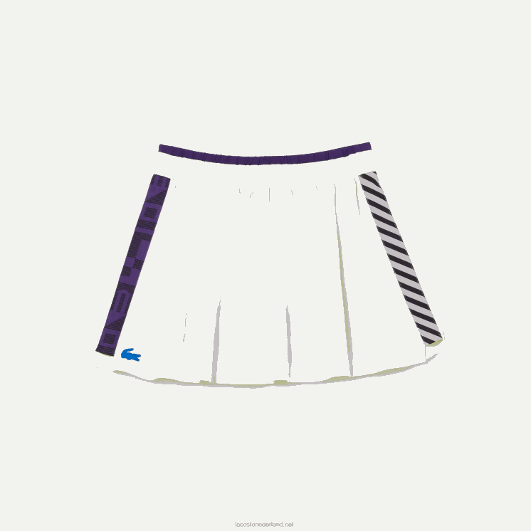 Lacoste sport ingebouwde korte tennisrok 0828H2592 geel paars 4xk vrouwen