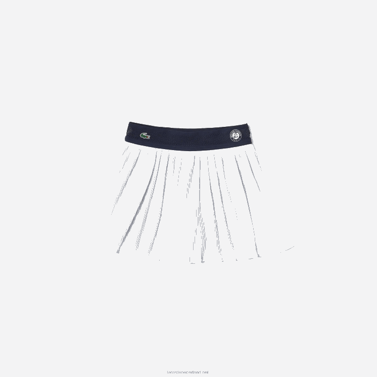 Lacoste sport roland garros ingebouwde shorts rok 0828H2602 wit marineblauw 522 vrouwen