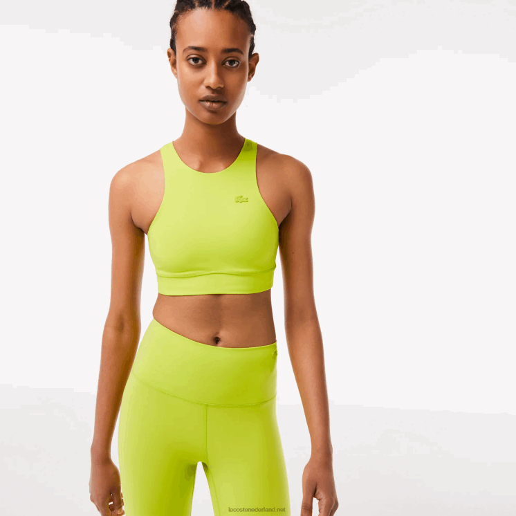 Lacoste naadloze sportbeha 0828H2550 geel 90v vrouwen