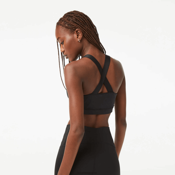 Lacoste sport beha met kruisbandjes 0828H2449 zwart 8vm vrouwen