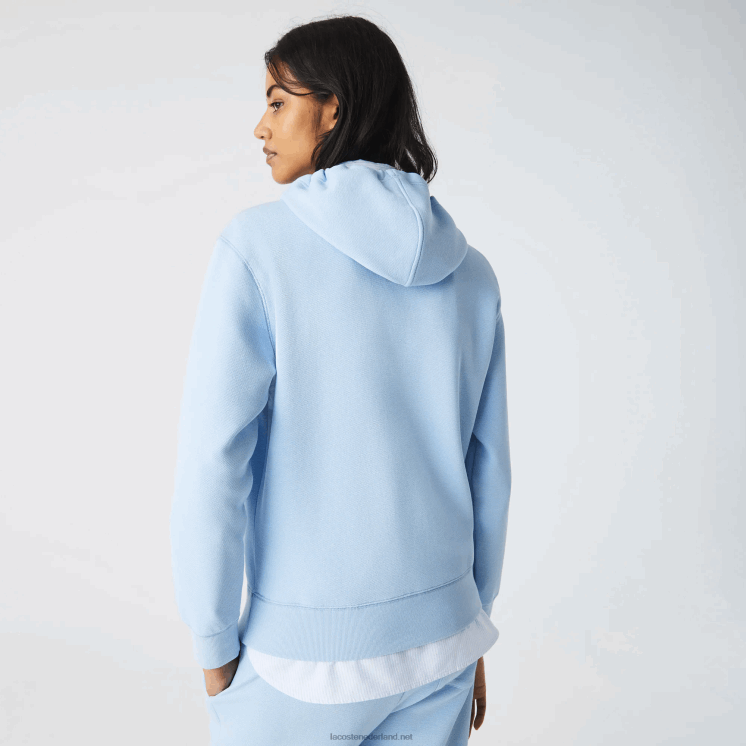 Lacoste losvallend sweatshirt van een katoenmix met capuchon 0828H2528 blauwe hbp vrouwen