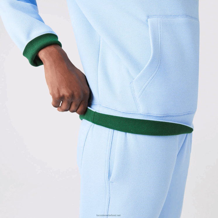 Lacoste losvallend sweatshirt van een katoenmix met capuchon 0828H2528 blauwe hbp vrouwen