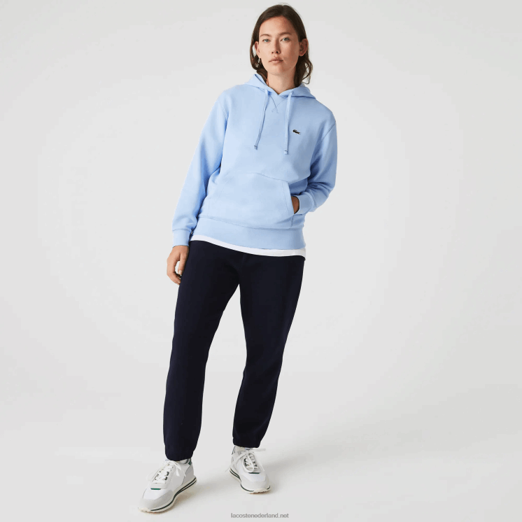 Lacoste losvallend sweatshirt van een katoenmix met capuchon 0828H2528 blauwe hbp vrouwen