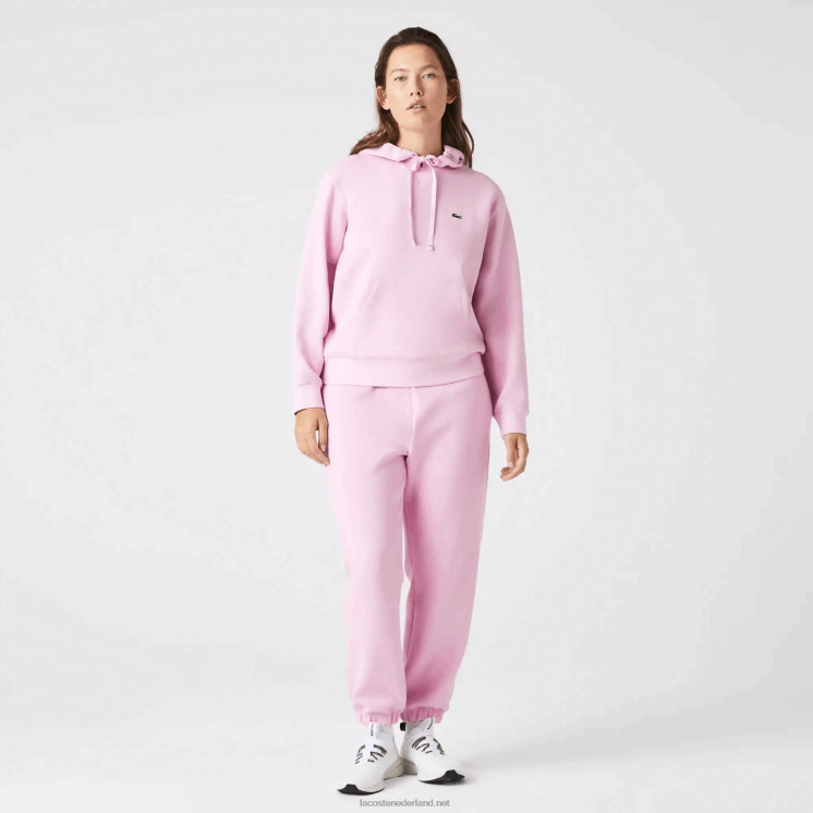 Lacoste losvallend sweatshirt van een katoenmix met capuchon 0828H2530 roze z4h vrouwen