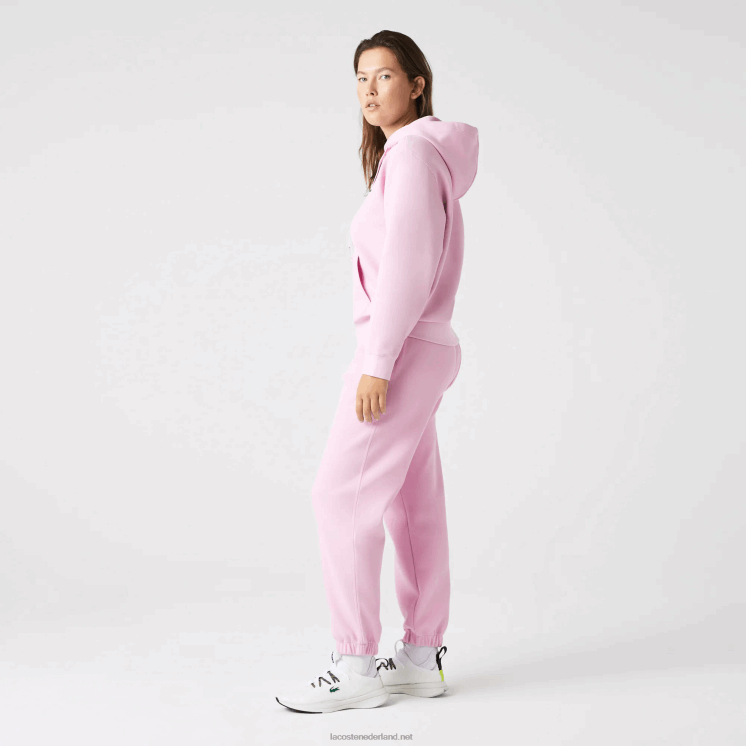 Lacoste losvallend sweatshirt van een katoenmix met capuchon 0828H2530 roze z4h vrouwen