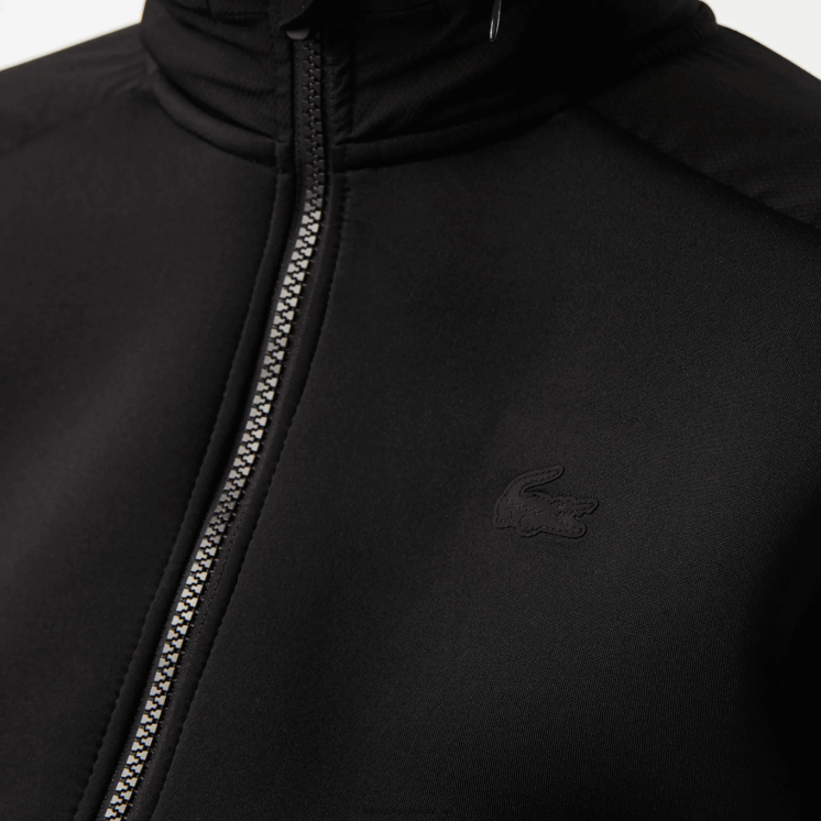 Lacoste sportief losvallend sweatshirt met rits 0828H2382 zwart 031 vrouwen