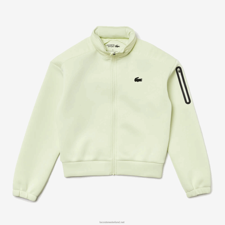 Lacoste sportief losvallend sweatshirt met rits 0828H2383 geel 6gd vrouwen