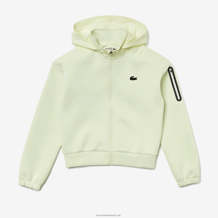Lacoste sportief losvallend sweatshirt met rits 0828H2383 geel 6gd vrouwen