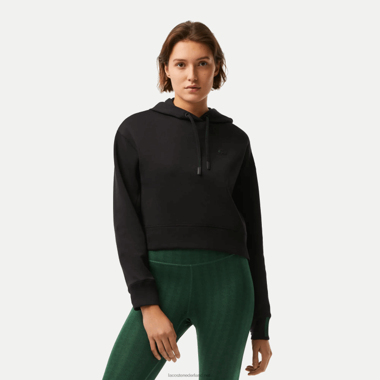Lacoste sweatshirt met capuchon 0828H2417 zwart 031 vrouwen
