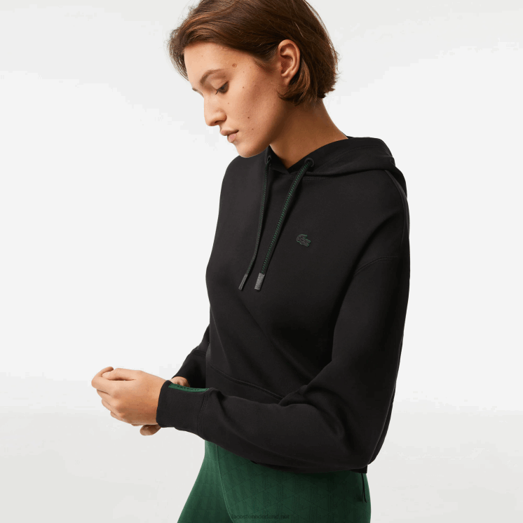 Lacoste sweatshirt met capuchon 0828H2417 zwart 031 vrouwen
