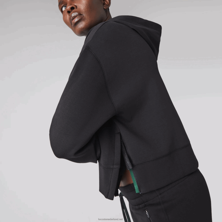 Lacoste sweatshirt met capuchon 0828H2417 zwart 031 vrouwen