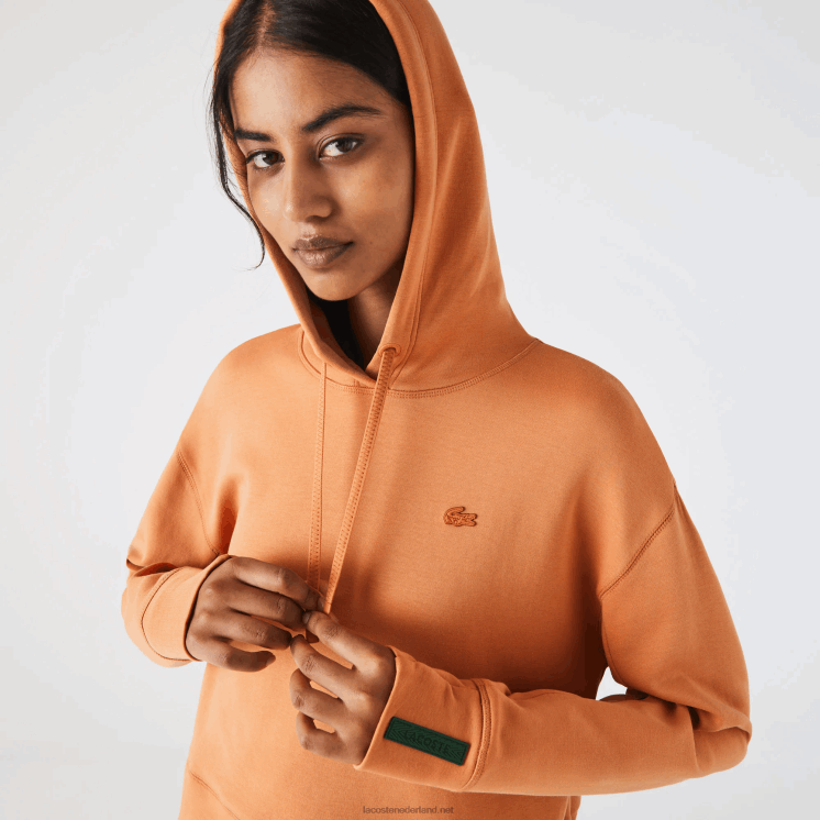 Lacoste sweatshirt met capuchon 0828H2418 oranje ww vrouwen