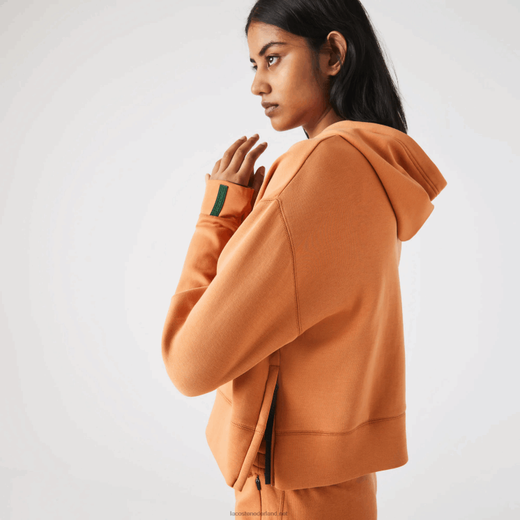 Lacoste sweatshirt met capuchon 0828H2418 oranje ww vrouwen