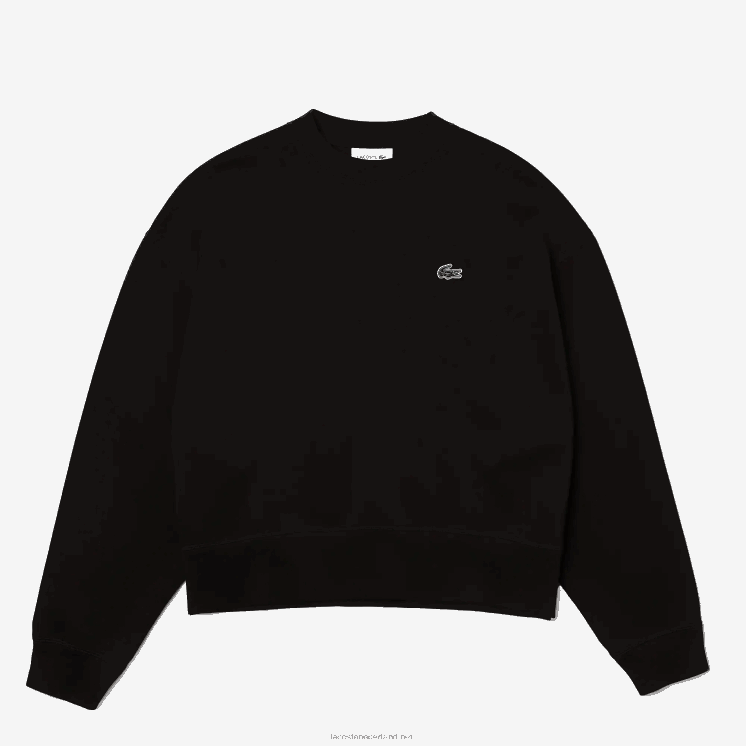 Lacoste sweatshirt met logo op de rug 0828H2391 zwart 031 vrouwen