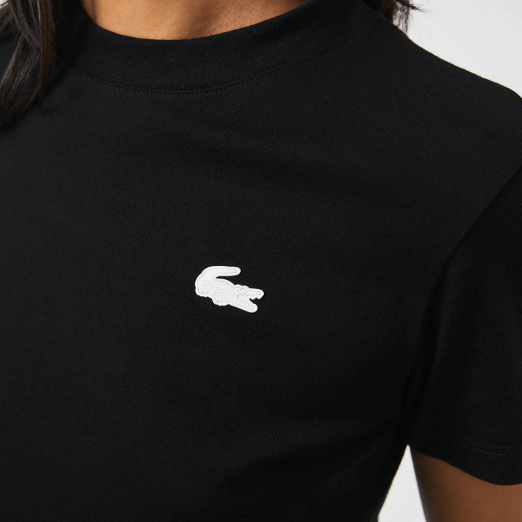 Lacoste T-shirt van biologisch katoenen jersey 0828H2542 zwart 031 vrouwen