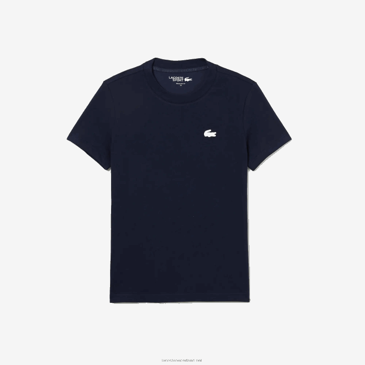 Lacoste T-shirt van biologisch katoenen jersey 0828H2544 marineblauw 166 vrouwen