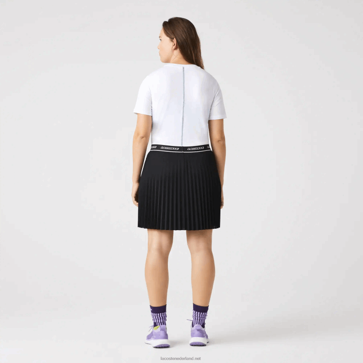 Lacoste T-shirt van katoenmix met ronde hals 0828H2563 wit 001 vrouwen
