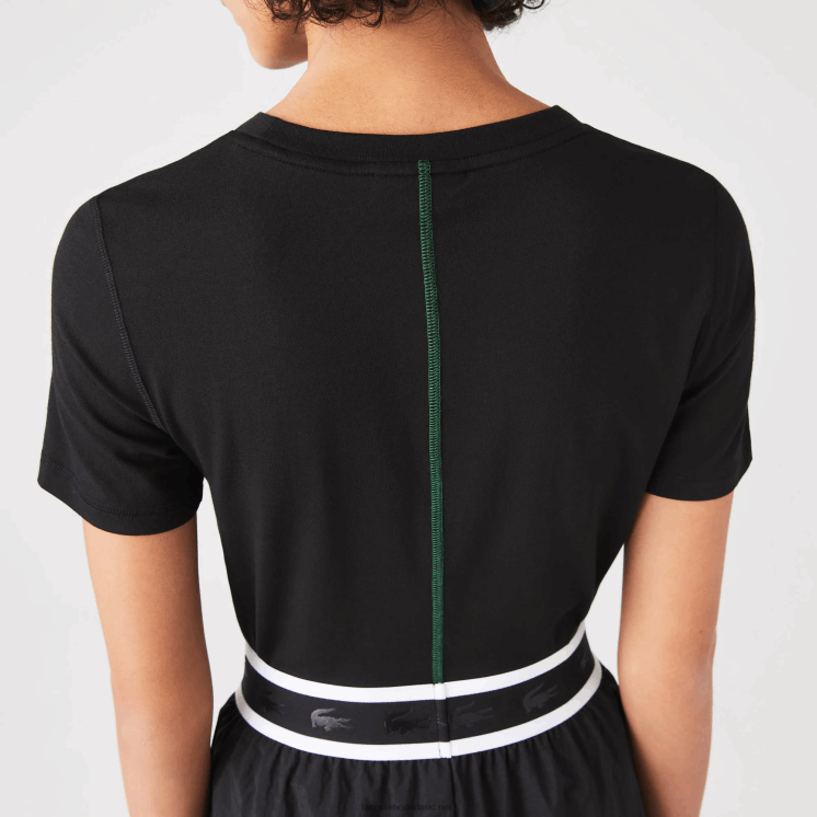 Lacoste T-shirt van katoenmix met ronde hals 0828H2566 zwart 031 vrouwen