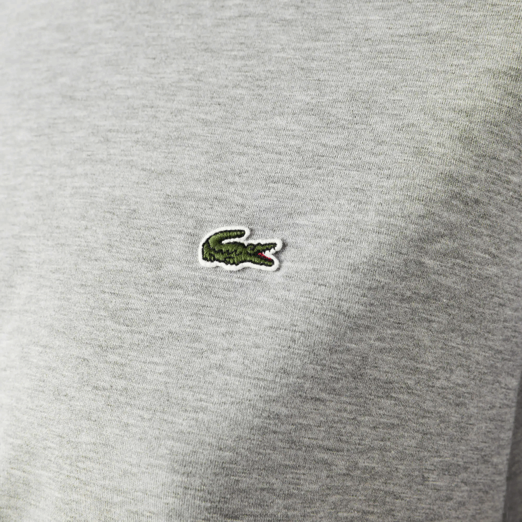 Lacoste T-shirt van premium katoen met ronde hals 0828H2591 grijze chine ca vrouwen