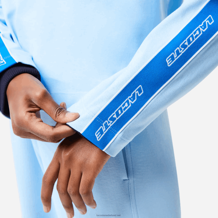 Lacoste losvallend T-shirt met bedrukte band 0828H2571 blauwe hbp vrouwen