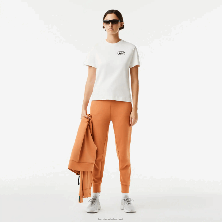 Lacoste losvallend T-shirt van biologisch katoen 0828H2609 wit 70v vrouwen