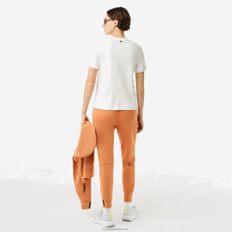 Lacoste losvallend T-shirt van biologisch katoen 0828H2609 wit 70v vrouwen
