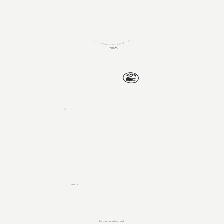 Lacoste losvallend T-shirt van biologisch katoen 0828H2609 wit 70v vrouwen