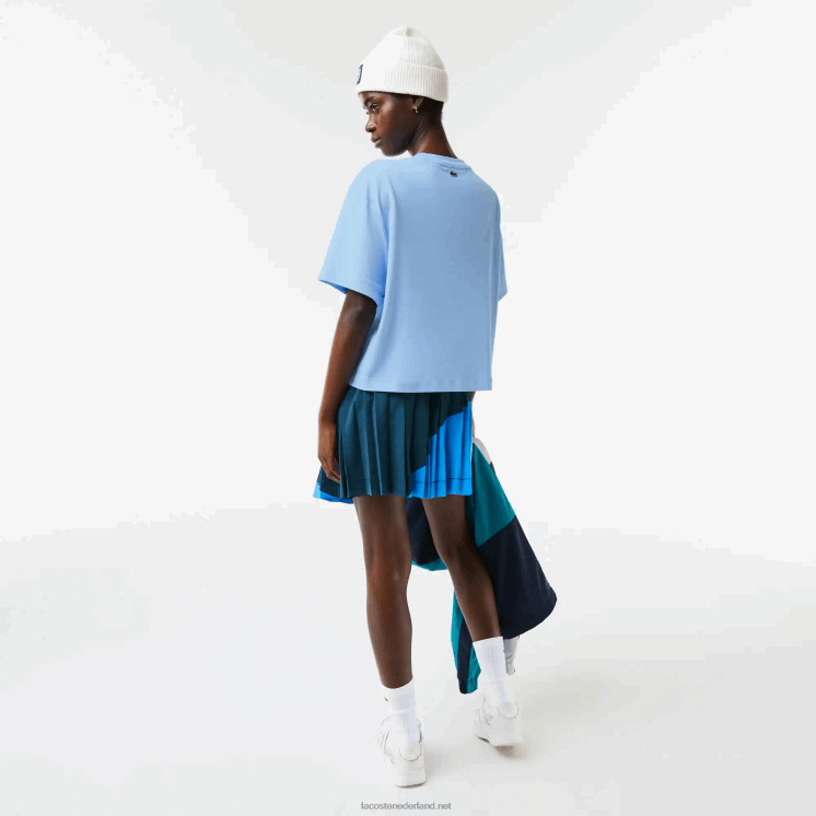 Lacoste oversized T-shirt van biologisch katoen 0828H2568 blauwe hbp vrouwen