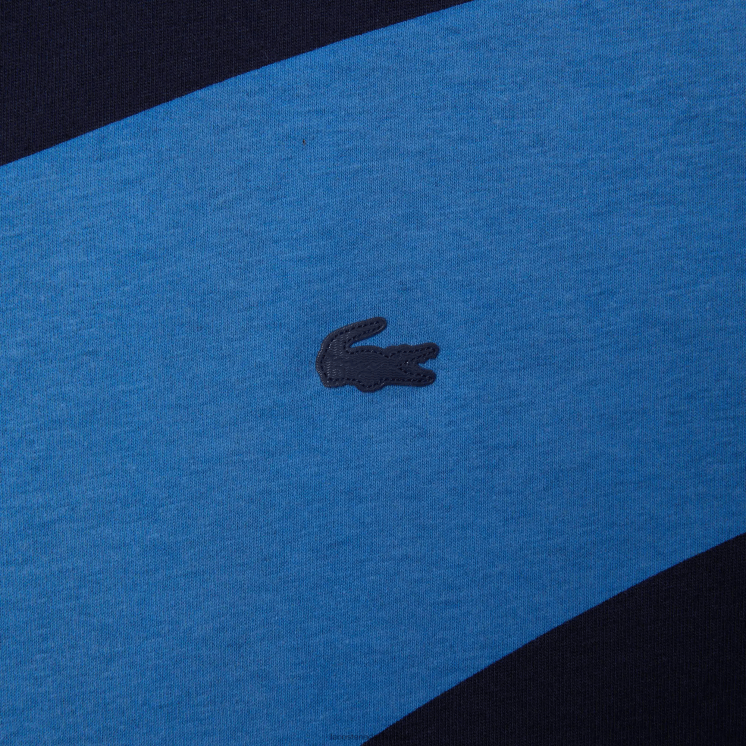 Lacoste sport x theo curin jersey t-shirt met grafische print 0828H944 marineblauw wit vll vrouwen