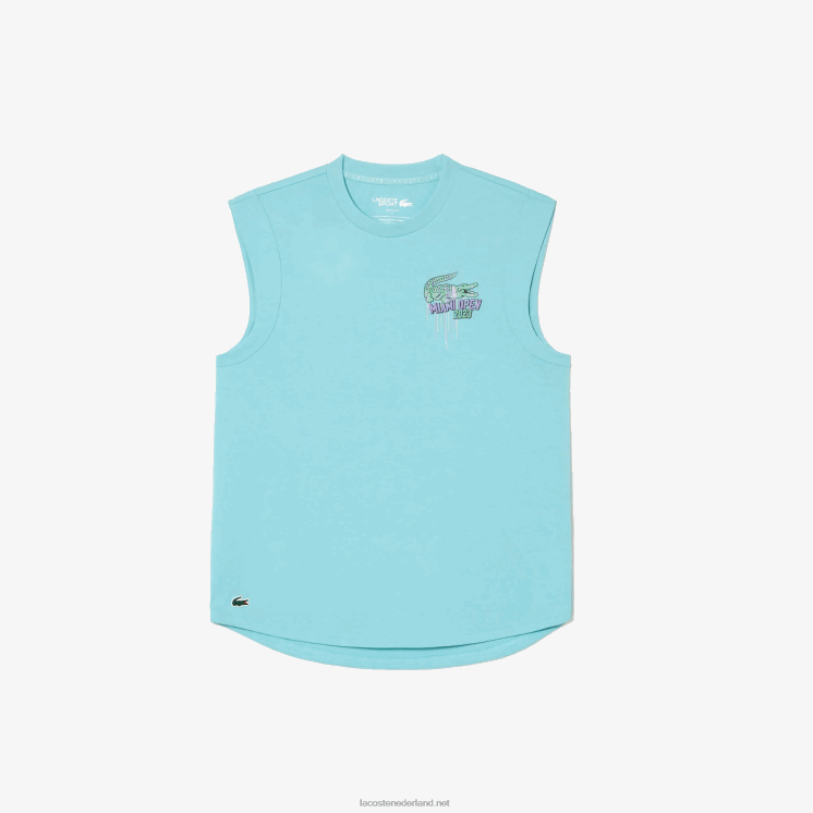 Lacoste sport miami open editie mouwloze top 0828H2411 munt bijv vrouwen
