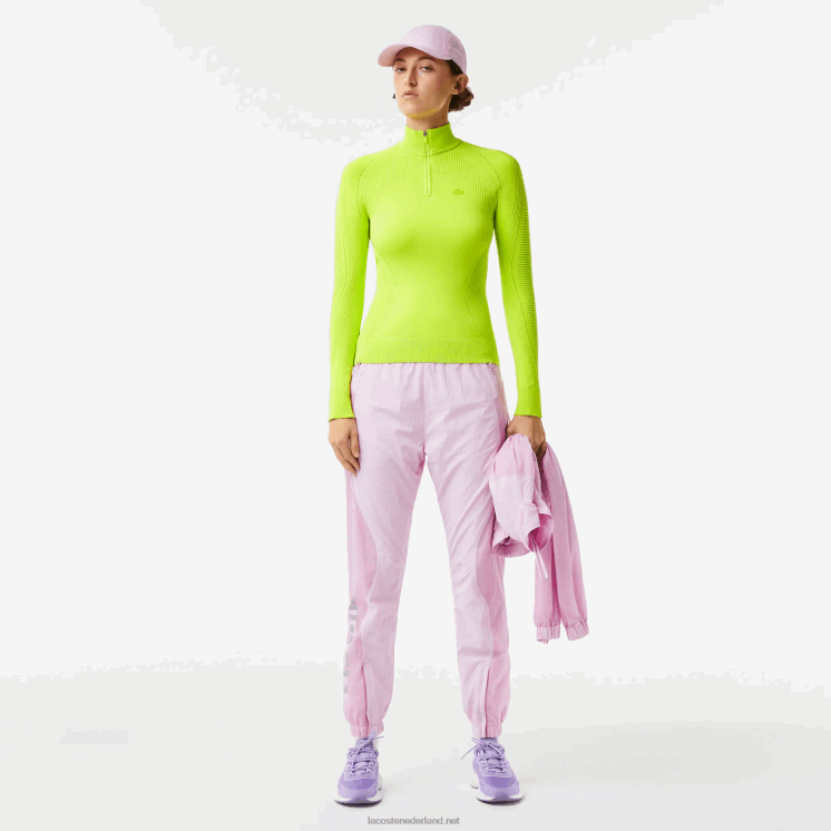 Lacoste trui met ritssluiting 0828H2645 geel 90v vrouwen
