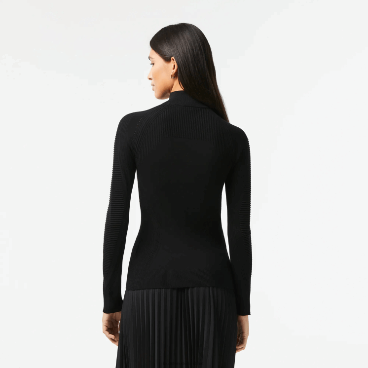 Lacoste trui met ritssluiting 0828H2646 zwart 031 vrouwen