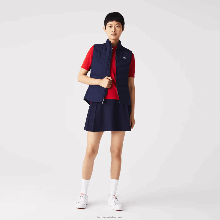 Lacoste sport gewatteerd golfvest 0828H2630 marineblauw 423 vrouwen