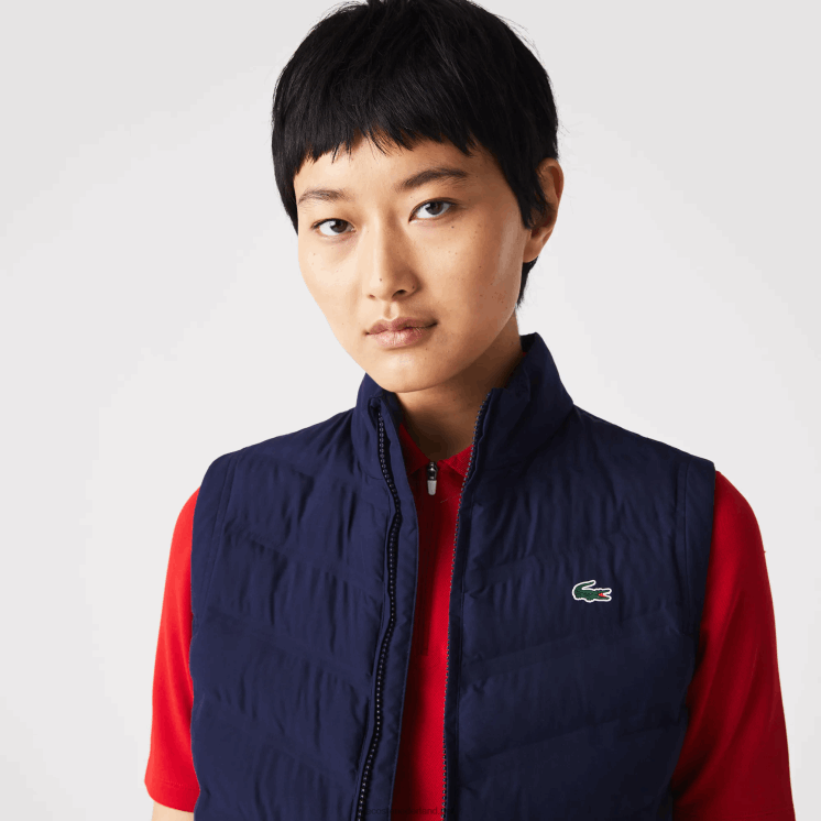 Lacoste sport gewatteerd golfvest 0828H2630 marineblauw 423 vrouwen