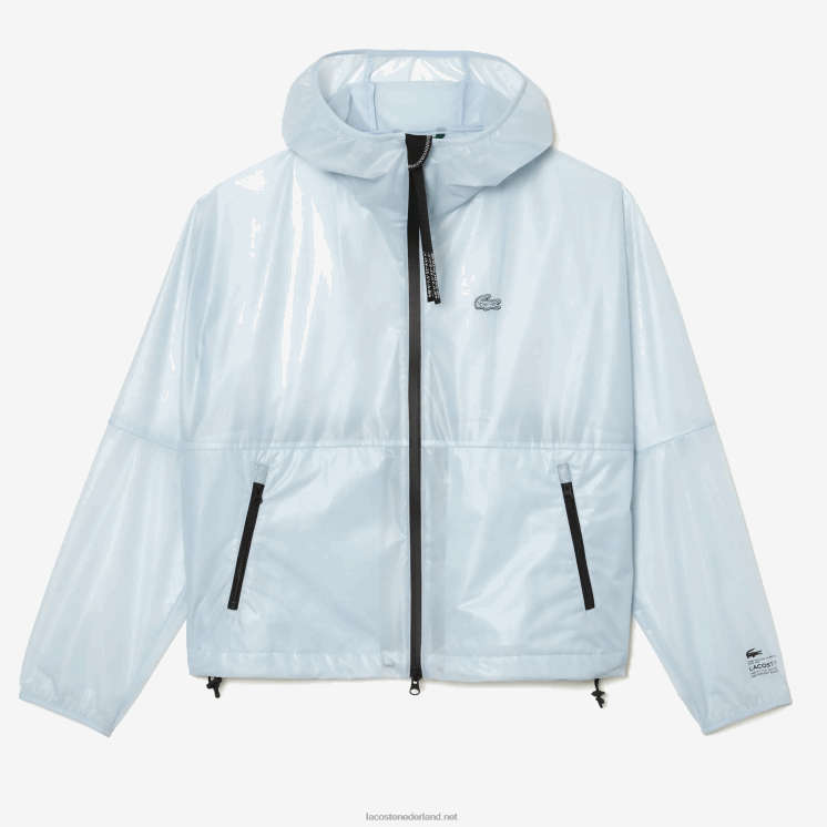 Lacoste transparant windjack 0828H2433 blauwe fye vrouwen