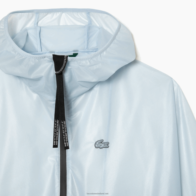 Lacoste transparant windjack 0828H2433 blauwe fye vrouwen