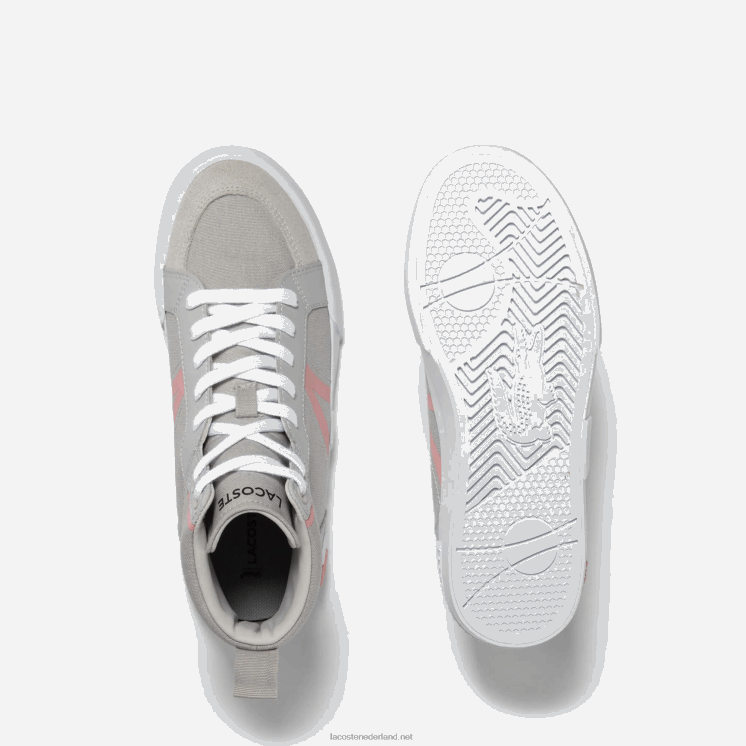 Lacoste l004 midden sneakers van textiel 0828H2687 16c vrouwen
