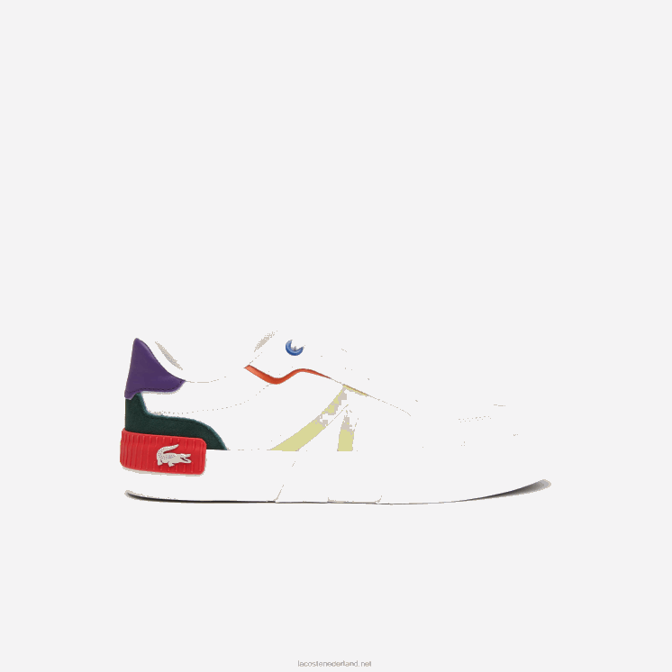 Lacoste l004 textielkleurige sneakers 0828H2730 gebroken wit & roze 06c vrouwen
