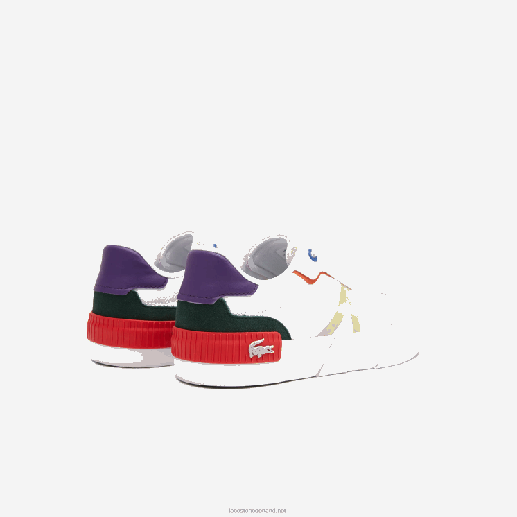 Lacoste l004 textielkleurige sneakers 0828H2730 gebroken wit & roze 06c vrouwen