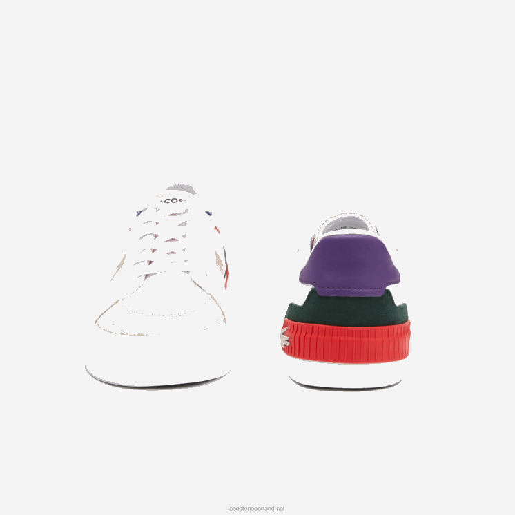 Lacoste l004 textielkleurige sneakers 0828H2730 gebroken wit & roze 06c vrouwen