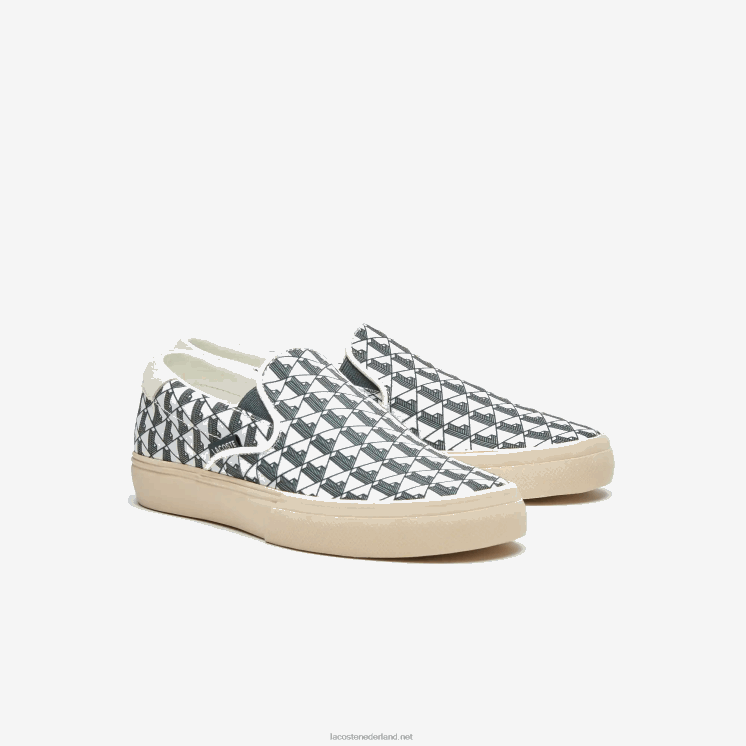 Lacoste spring serve textiel instapper 0828H2723 gebroken wit & wit 03a vrouwen