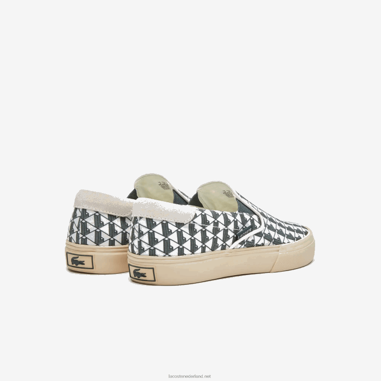 Lacoste spring serve textiel instapper 0828H2723 gebroken wit & wit 03a vrouwen