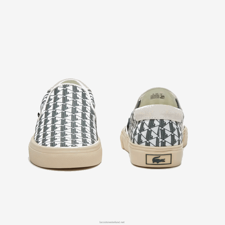 Lacoste spring serve textiel instapper 0828H2723 gebroken wit & wit 03a vrouwen