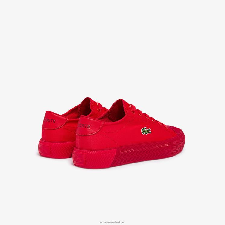 Lacoste tonale sneakers van gripshot-canvas 0828H2748 rood rood rr1 vrouwen