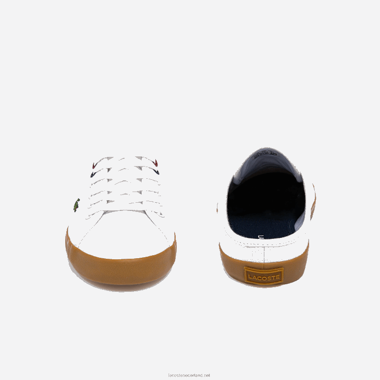 Lacoste zian muilezel canvas sneakers 0828H2732 wit & gom y37 vrouwen