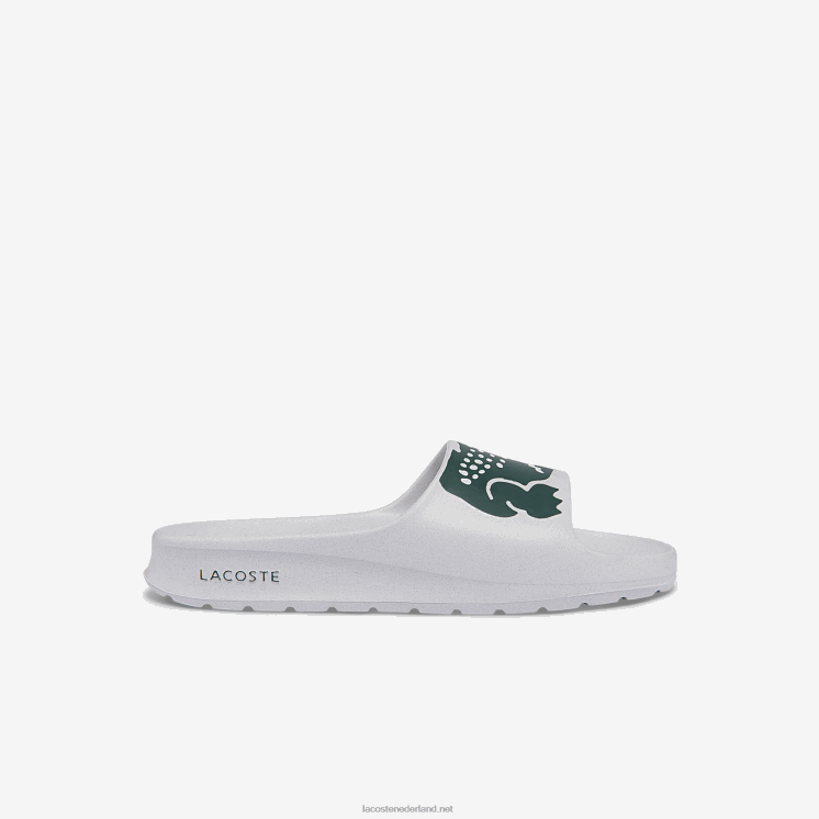 Lacoste croco 2.0 dia's met synthetische print 0828H2697 wit & donkergroen 1r5 vrouwen