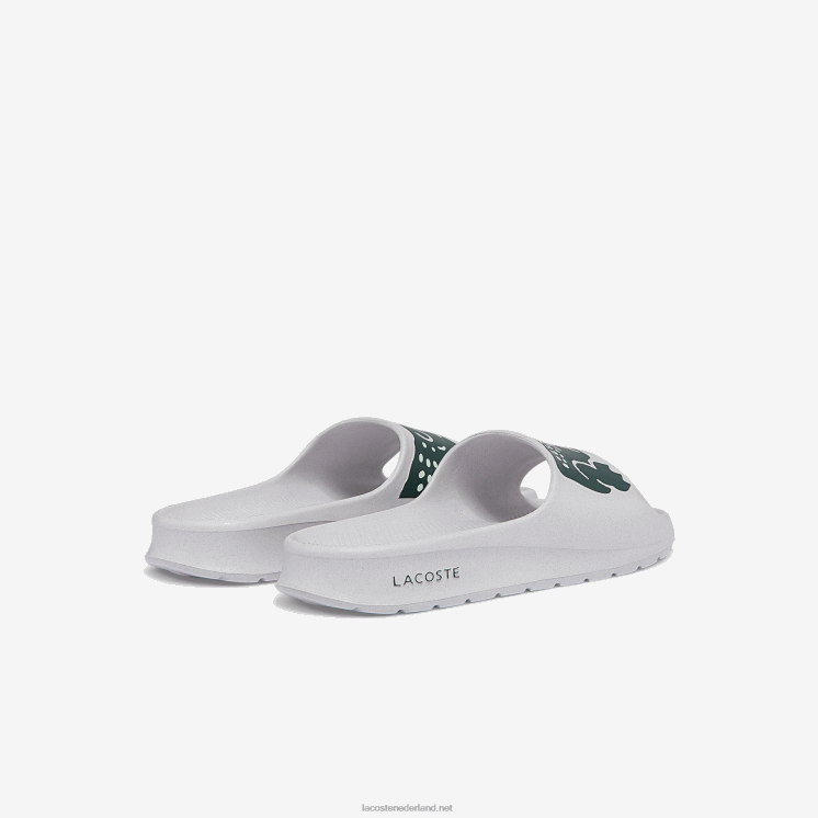 Lacoste croco 2.0 dia's met synthetische print 0828H2697 wit & donkergroen 1r5 vrouwen