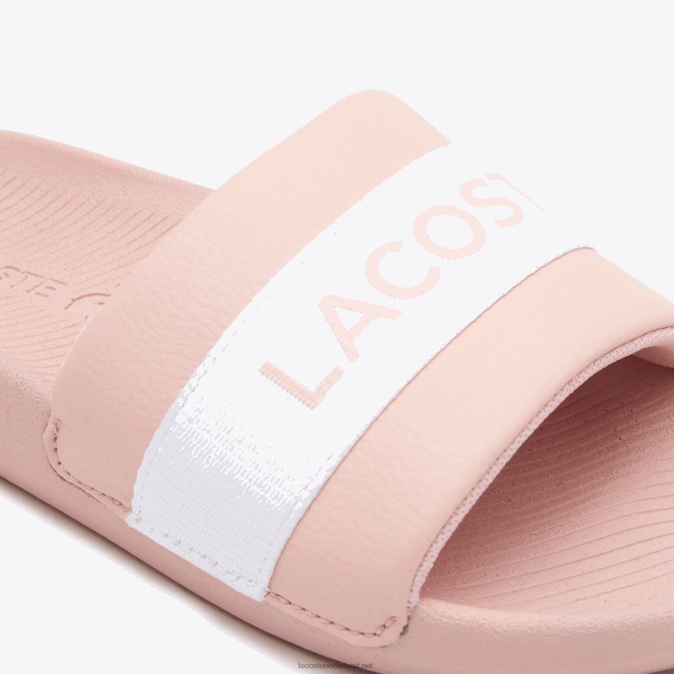 Lacoste croco dia's van synthetisch en textiel 0828H2711 lichtroze & wit 208 vrouwen